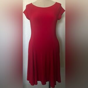 Lauren by Ralph Lauren Red Midi Dress